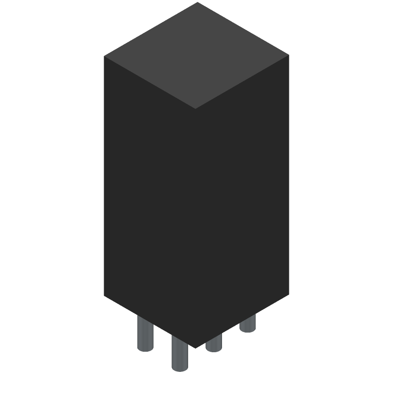 DPDT Toggle Switch, 6A 250VAC, PC Pin, Non-Illuminated