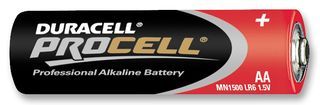 BATTERY, PROCELL, AA, 1.5V, PK10