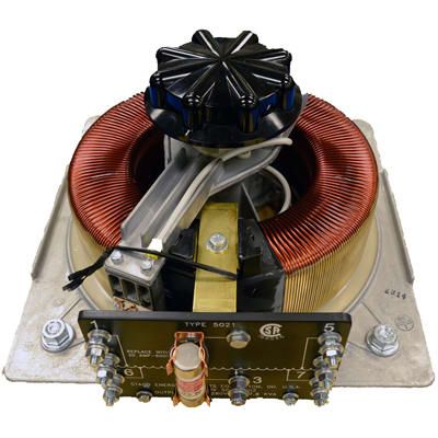 28A 280V Variable Transformer, Panel Mount, Silver Bronze Contacts