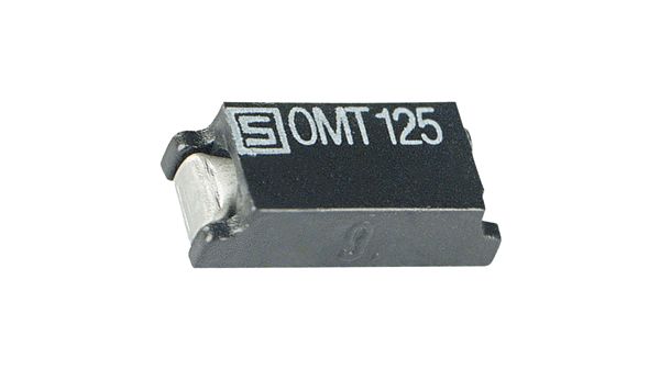 1A Time Delay Fuse, 125VAC/VDC, 100A IR, SMD