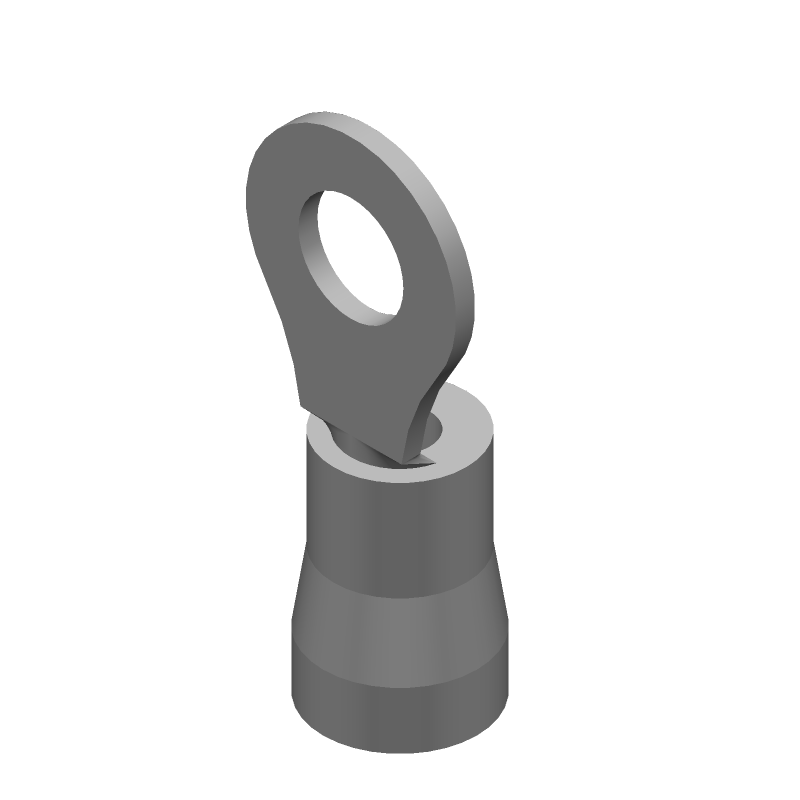 Crimp Terminal, Female, 16-14 AWG, 600V, Tin Plated Copper, Insulated