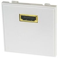 Single Gang 1 Way Female HDMI Faceplate