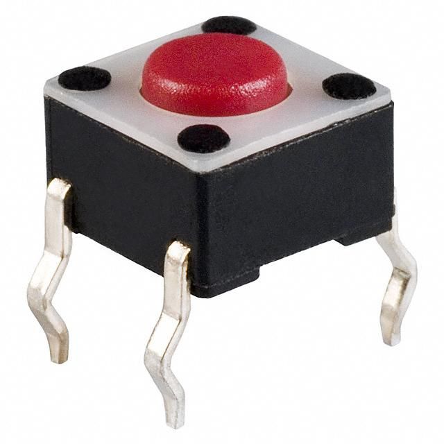Tactile Switch SPST 50mA 12VDC Through Hole 250gf