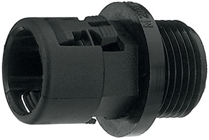 Conduit fittingNW12 M16 x 1.5 black straight, PA-GOB-12M16, Reiku