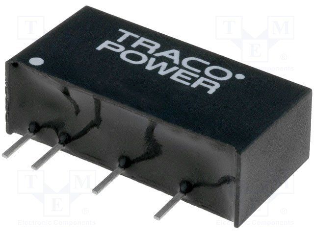 2-Output DC-DC Converter, 1W, 5V/-5V, 100mA, SIP-6