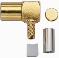 Conn SMB PL 0Hz to 2GHz 50Ohm Crimp RA Cable Mount Gold