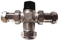 Altecnic Brass Thermostatic Washroom Valve, 22mm Compression