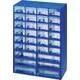 -Compartment Organiser Box, Component Storage Box, Blue, Alutec 630501