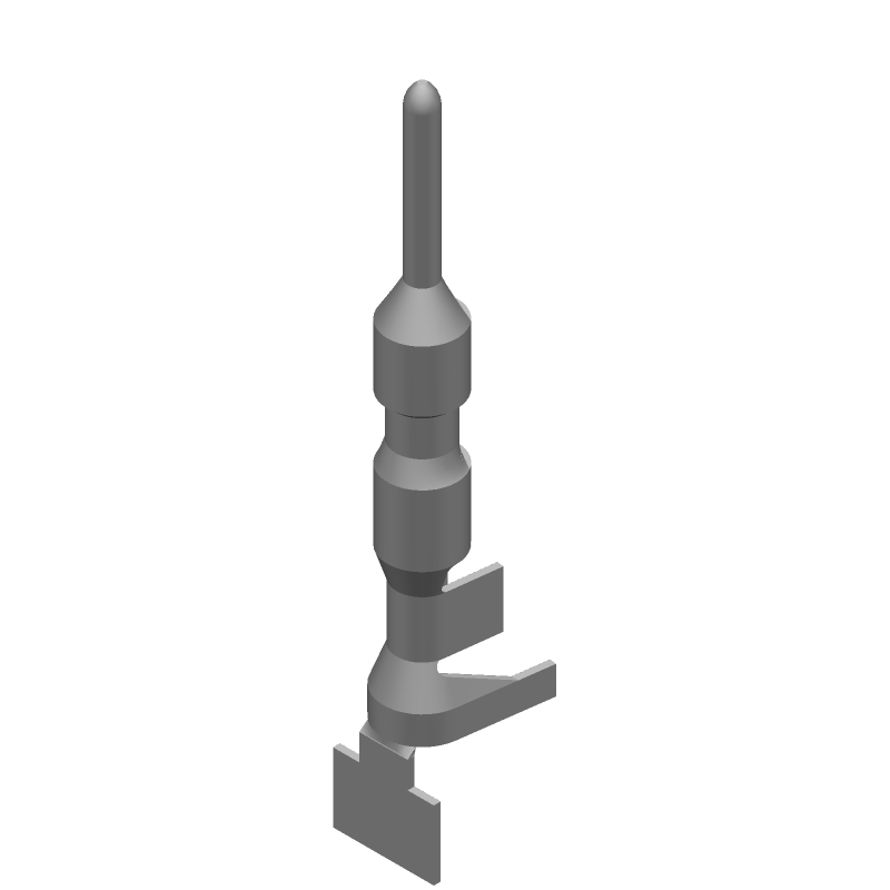 Power Signal Contact, Crimp, Male, 18-22AWG, 10.5A, 600V