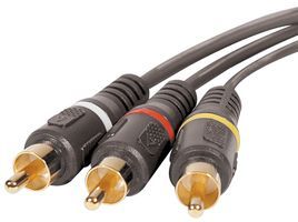 COMPOSITE AUDIO/VIDEO CABLE, 3FT, BLACK - More Details