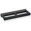 DIP40 Socket, 40 Pos, 2.54mm Pitch, Through Hole, Solder
