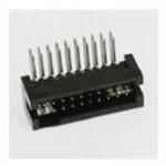 20-Contact Shrouded Header, Right Angle, Through Hole Mount, 125VAC