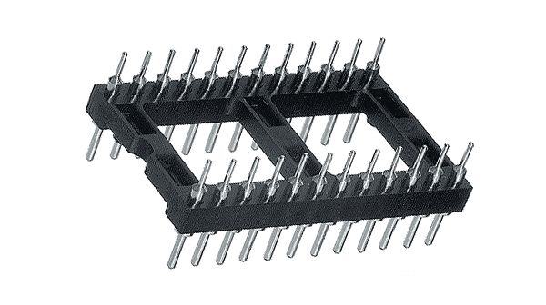 Plug adapter, DIL 40 Gold-plated, 150-10-640-00-018101, Preci-Dip