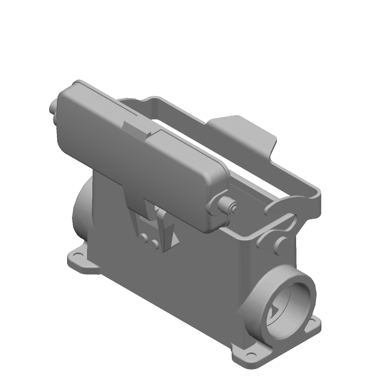 Hood 90° 8 Shell Size Powder Die Cast Aluminum Alloy