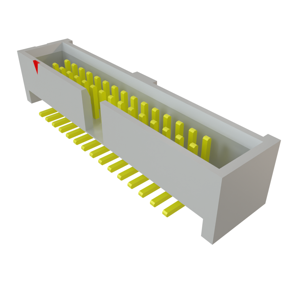 Conn Shrouded Header HDR 30 POS 1.27mm Solder ST Top Entry SMD Tube