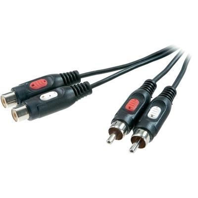 SpeaKa Professional RCA plug (phono) to RCA socket (phono) Audio Extension Cable
