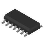 RS-422/RS-485 Bus Transceiver, 1Tx/1Rx, 10Mbps, 3.3V, SOIC N