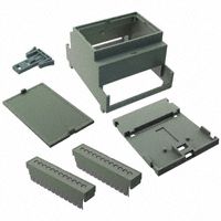 ABS/PC Grey Enclosure, DIN Rail Mount, UL94 V-0