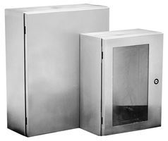 ENCLOSURE, WALL MOUNT, STEEL, GRAY