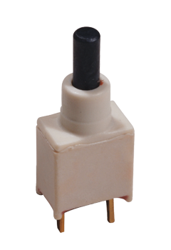 Illuminated Pushbutton Switch, SPST, 1A, 20V, Off-Mom, Sealed, PC Pins