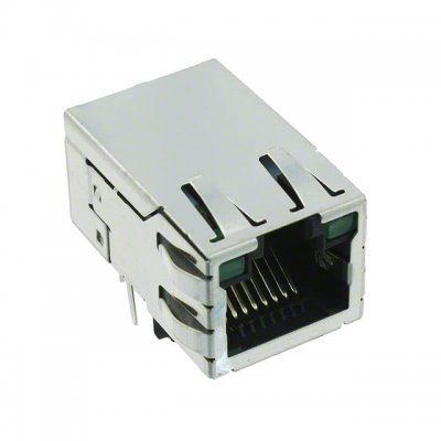Shielded RJ45 Jack, Right Angle, 10 Pos, Female, Solder