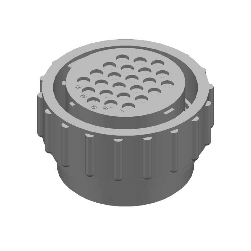 CPC Series 1 Circular Connector, 24 Pos, 13A, 600V, Black, IP65