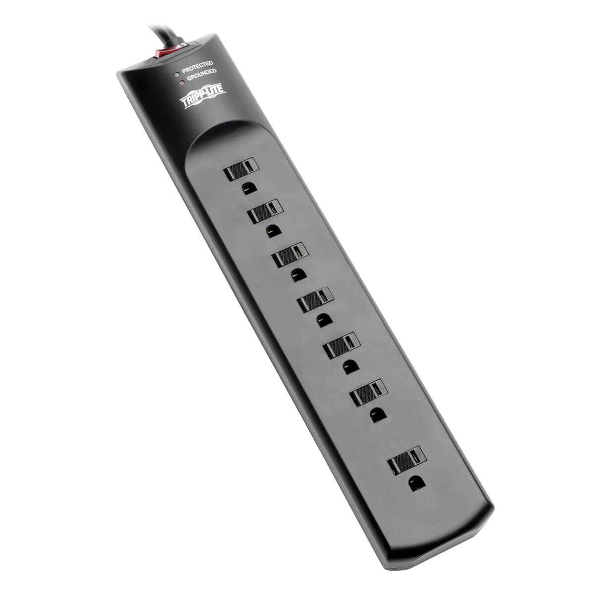 Surge Protector Strip 120V 7 Outlet 7ftCord 2160 Joule BLK TAA