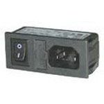 3 Pos 6A 250V AC Card Edge Connector, Male, Quick Connect, Panel Mount