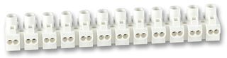 METWAY ELECTRICAL INDUSTRIES         9000712             Panel Mount Barrier Terminal Block, 1 Row, 12 Ways, 10 mm, 16 A