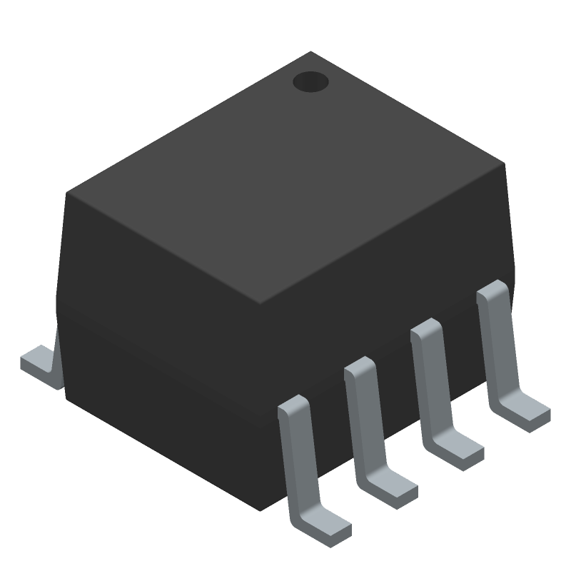 Dual Channel Optocoupler, 1Mbps, 2.5kV Isolation, SOP