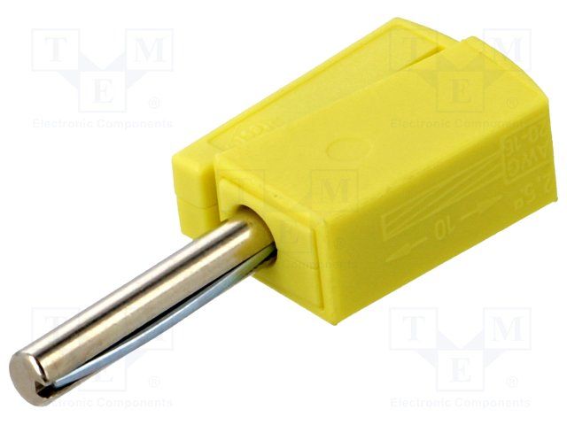 WAGO         215-511             BANANA PLUG, 20A, CLAMP, YELLOW