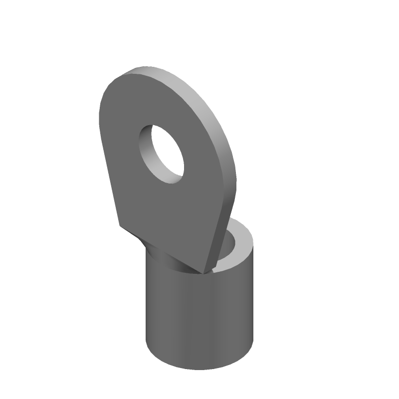 8AWG Copper Ring Terminal, Tin Plated, 170°C