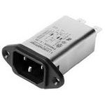 Mains Power Connector, 10A, 250VAC, Male, 3 Pos, Solder