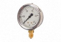 Sferaco 1613007 Analogue Positive Pressure Gauge Bottom Entry 16bar, Connection Size G 1/4