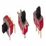 Switch Slide ON OFF ON DPDT Side Slide 20VAC 20VDC 0.4VA PC Pins Bracket Mount/Through Hole