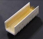 Conn Hard Metric HDR 125 POS 2mm Press Fit ST Thru-Hole Tray