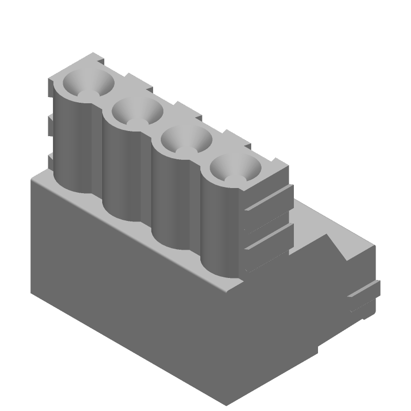 4 Pos 5.08mm Pitch Green Wire-to-Board Terminal Block, 15A, 300V