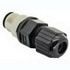 M12 Circular Connector, 5 Pos, Male, Solder, Straight, IP67/IP68