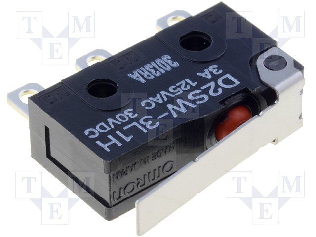 SPDT Hinge Lever Microswitch, 3A 250VAC, Solder, IP67