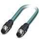 Cable Assembly Cat 5 0.5m 26AWG M12 Circular to M12 Circular 8 to 8 POS M-M