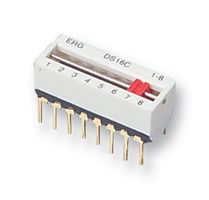 ERG COMPONENTS - DS16C1-8 - SWITCH, DIL, 1POLE, 8WAY