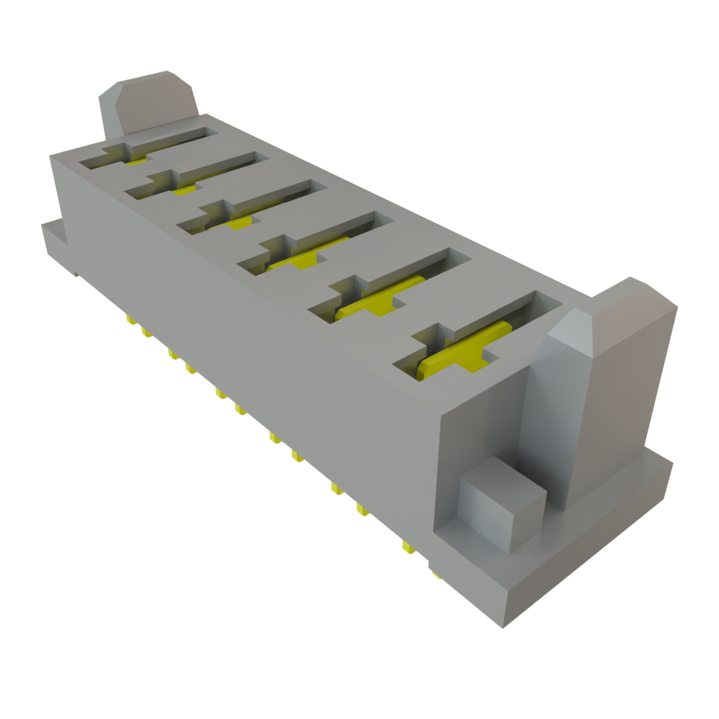 Rectangular Power Connector, 6 Contact(s), Female, Solder Terminal, Socket