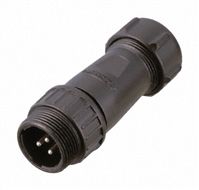 Nanahoshi Kagaku, 4 Pole Cable Mount Connector Socket, 24 Shell Size, Male Contacts
