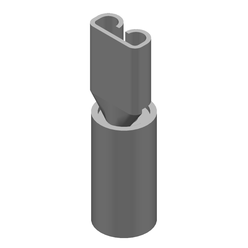 PIDG Quick Disconnect Terminal 14-16AWG Bronze Blue RCP 21.89mm Tin Loose