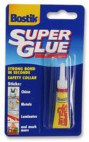 BOSTIK         80602             Adhesive, Cyanoacrylate, Tube, Transparent, 3 g