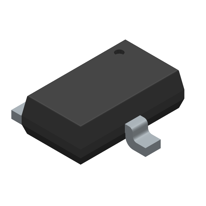 Small Signal Field-Effect Transistor, 4A I(D), 30V, 1-Element, N-Channel, Silicon, Metal-oxide Semiconductor FET, HALOGEN FREE AND ROHS COMPLIANT, TSMT3, SC-96, 3 PIN