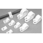 1 I.D. Natural Nylon Cable Clamps in Clamshell 6 Pcs