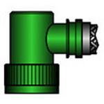 Shrink Boot Adapters 90° 24/25 Shell Size Cadmium Over Electroless Nickel Aluminum Alloy