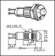 IMLEC   LED-406G-12   PANEL MOUNT INDICATOR, LED, 6.2MM, GREEN, 12V