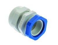 SIB M20 Grey PA 6 Cable Gland With Locknut, 7  12mm Cable Dia Range, IP68